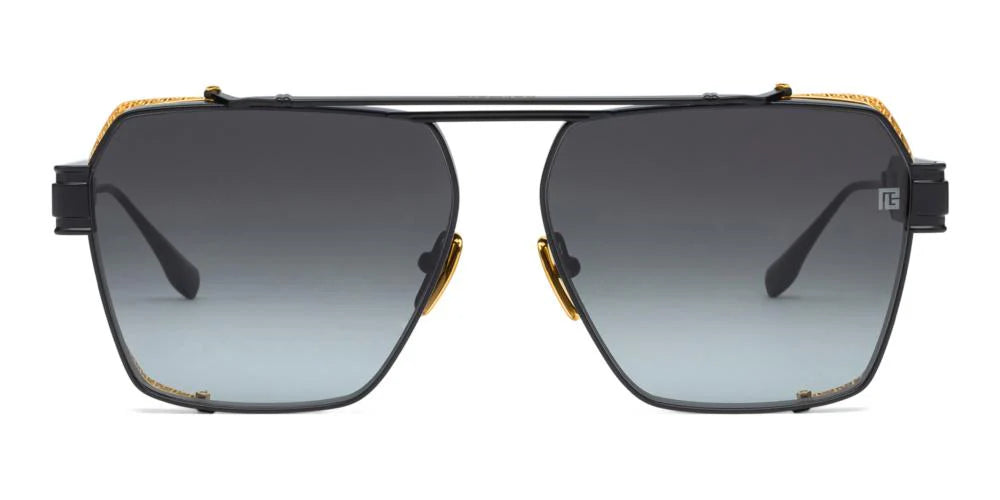 Balmain Eyewear Geometric Sunglasses | Premier Black Gold  display picture 3