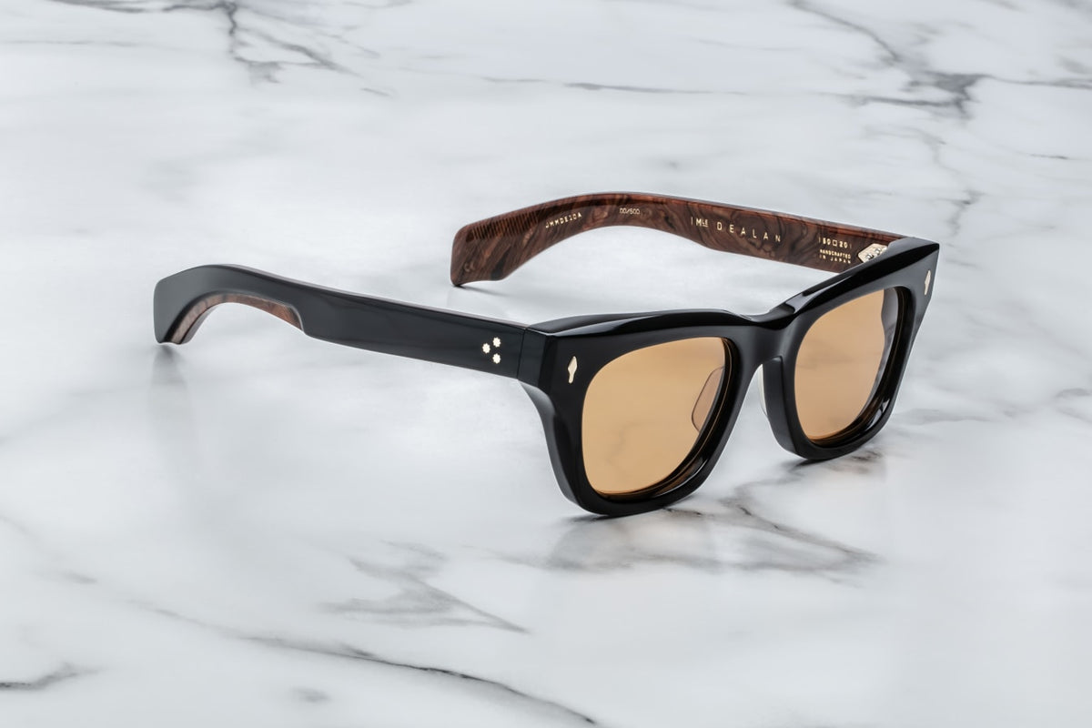 Jacques Marie Mage Dealan Noir X Black Orange Lens Sunglasses 