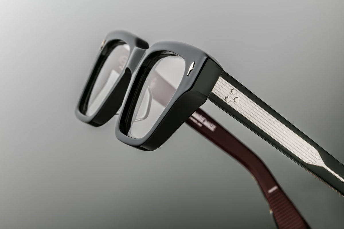 Jacques Marie Mage Ichikawa Bloodstone Eyeglasses Black Grey Lens