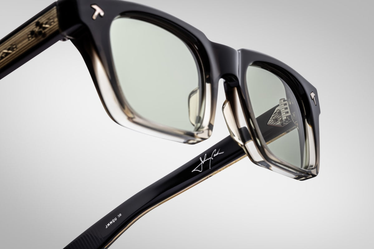 Jacques Marie Mage Quentin Black Fade Green Lens Sunglasses Japan