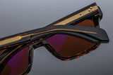 Jacques Marie Mage Molino (55) Sunglasses in Agar - Bold Retro Square Luxury Shades | ABCGlasses.com