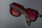 Jacques Marie Mage Sunglasses - Taos Burgundy Luxury Designer Eyewear | ABCGlasses.com
