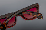 Jacques Marie Mage Taos Burgundy Sunglasses - Exclusive High-End Designer Frames | ABCGlasses.com