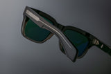 Jacques Marie Mage Torino Black Fade 2 Sunglasses - Bold Retro Square Frames | ABCGlasses.com