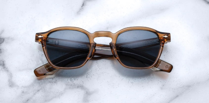 JMM Zephirin 47 Whiskey Clear Brown Charcoal Sunglasses – ABC Glasses