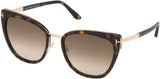 Havana with Brown Gradient Lenses Simona Tom Ford | ABC GLASSES