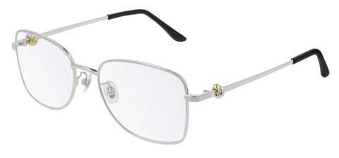 Cartier Eyeglasses - CT0223O Trinity in Platinum | ABCGlasses.com