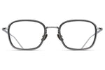 Brushed Silver / Grey Crystal M3075 Matsuda Eyewear ABC Glasses