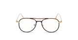 Tom Ford TF5666 048 Dark Brown Amber Aviator Eyeglasses ABC Glasses