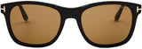 Authentic Tom Ford Eric FT0595 Shiny Black Sunglasses | ABCGlasses.com