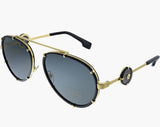 Versace Sunglasses - VE2232 Black and Gold | ABCGlasses.com