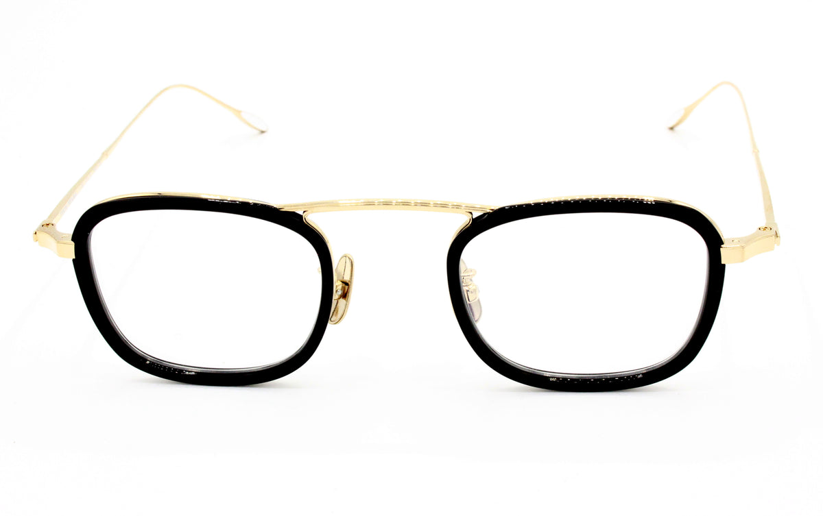 Yuichi Toyama - U130 F Walter Eyeglasses - Black and Gold