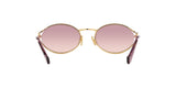 Miu Miu MU 52YS 5AK06S sunglasses, gold frame with brown gradient violet lenses, rear view
