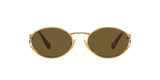 Miu Miu MU 52YS 7OE01T sunglasses, brass gold frame with dark brown lenses, front view