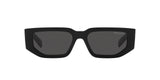 Prada PR 09ZS 1AB5S0 sunglasses, black frame with dark grey lenses, front view
