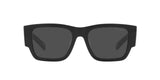 Prada PR 10ZS 1AB5S0 sunglasses, black frame with dark grey lenses, front view
