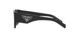 Prada PR 10ZS 1AB5S0 sunglasses, black frame with dark grey lenses, side view