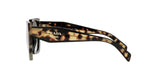 Prada PR 15WS 3890A7 sunglasses, black/medium tortoise frame with grey gradient lenses, side view