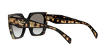 Prada PR 15WS 3890A7 sunglasses, black/medium tortoise frame with grey gradient lenses, angled rear view
