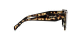 Prada PR 15WS 3890A7 sunglasses, black/medium tortoise frame with grey gradient lenses, side view