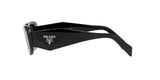 Prada PR 17WS 1AB5S0 sunglasses, black frame with dark grey lenses, side view