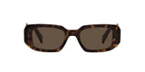 Prada PR 17WS 2AU8C1 sunglasses, tortoise frame with brown lenses, front view