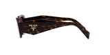 Prada PR 17WS 2AU8C1 sunglasses, tortoise frame with brown lenses, side view