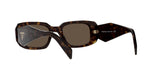 Prada PR 17WS 2AU8C1 sunglasses, tortoise frame with brown lenses, rear angled view