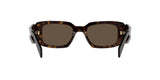 Prada PR 17WS 2AU8C1 sunglasses, tortoise frame with brown lenses, rear view