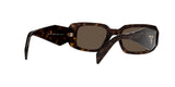 Prada PR 17WS 2AU8C1 sunglasses, tortoise frame with brown lenses, rear angled view