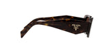 Prada PR 17WS 2AU8C1 sunglasses, tortoise frame with brown lenses, side view