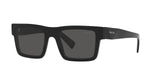Prada PR 19WS 1AB5S0 sunglasses, black frame with dark grey lenses, angled front view