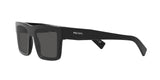 Prada PR 19WS 1AB5S0 sunglasses, black frame with dark grey lenses, angled side view