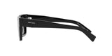 Prada PR 19WS 1AB5S0 sunglasses, black frame with dark grey lenses, side view