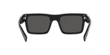 Prada PR 19WS 1AB5S0 sunglasses, black frame with dark grey lenses, rear view