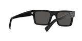 Prada PR 19WS 1AB5S0 sunglasses, black frame with dark grey lenses, rear angled view