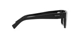 Prada PR 19WS 1AB5S0 sunglasses, black frame with dark grey lenses, side view