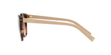 Prada PR 22ZS 07R0A6 sunglasses, caramel tortoise frame with brown gradient lenses, side view