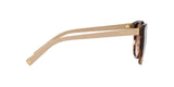 Prada PR 22ZS 07R0A6 sunglasses, caramel tortoise frame with brown gradient lenses, side view
