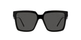 Prada PR 24ZS 1AB5S0 sunglasses, black frame with dark grey lenses, front view