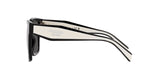 Prada PR 24ZS 1AB5S0 sunglasses, black frame with dark grey lenses, side view