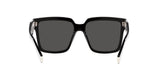 Prada PR 24ZS 1AB5S0 sunglasses, black frame with dark grey lenses, rear view