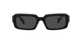 Prada PR 27ZS 16K08Z sunglasses, black frame with dark grey lenses, front view