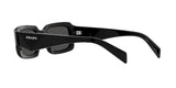 Prada PR 27ZS 16K08Z sunglasses, black frame with dark grey lenses, angled rear view