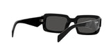 Prada PR 27ZS 16K08Z sunglasses, black frame with dark grey lenses, rear angled view
