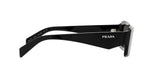Prada PR 27ZS 16K08Z sunglasses, black frame with dark grey lenses, side view