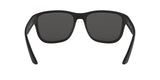 Prada Linea Rossa PS 01US DG05S0 sunglasses, black rubber frame with grey lenses, rear view