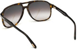 Tom Ford Man's Sunglasses - Pilot FT0753 52K Dark Havana