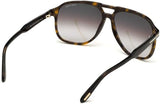 Tom Ford Man's Sunglasses - Pilot FT0753 52K Dark Havana