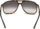 Tom Ford Man's Sunglasses - Pilot FT0753 52K Dark Havana